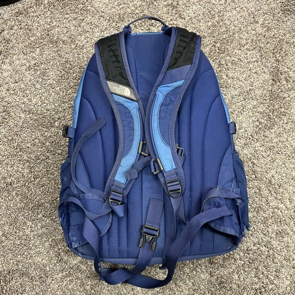The north‎ face backpack womens blue recon hiking bag outdoor